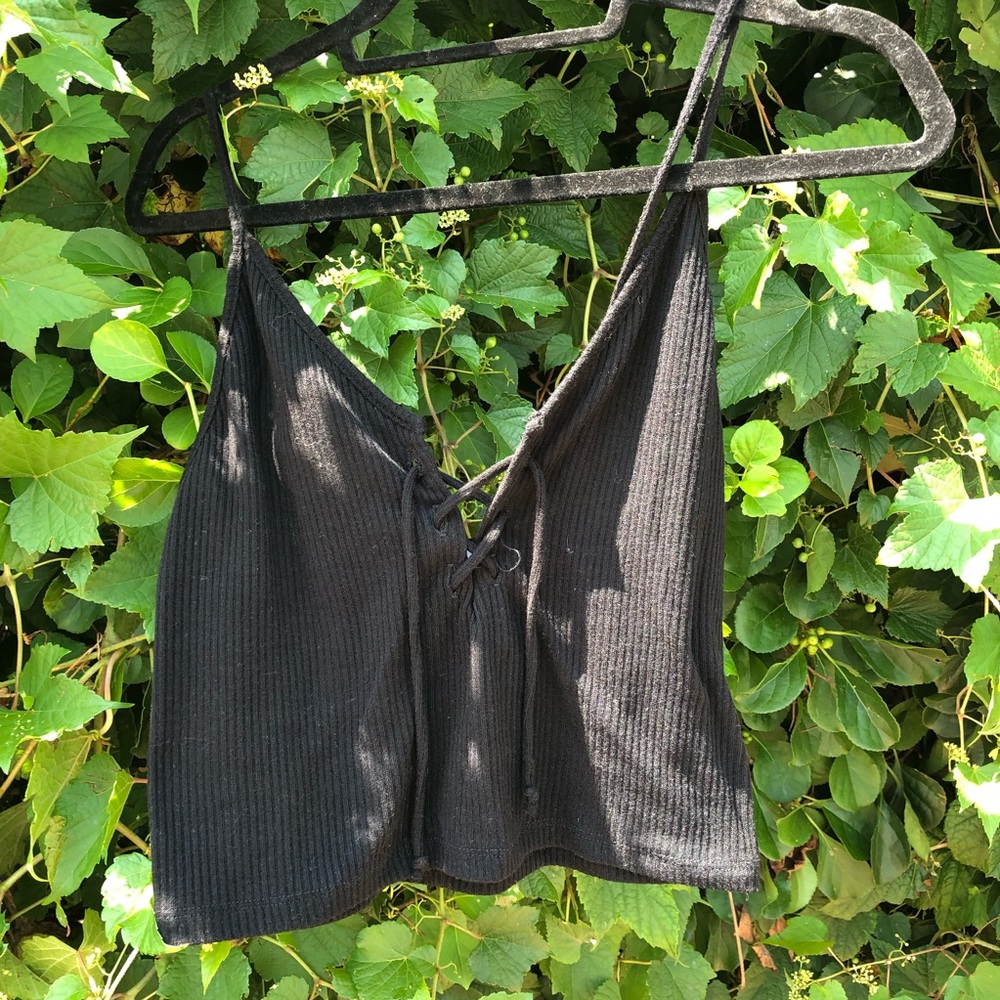 Brandy Melville Knitted Black Tank